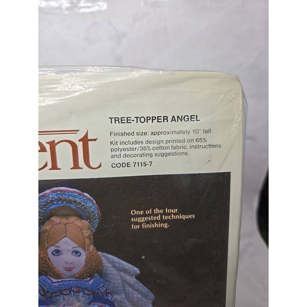 1982 Current Sewing Kit Tree Topper Angel 10 inch - Picture 3 of 5